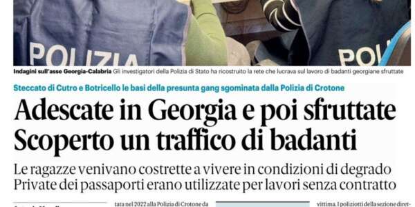 Rassegna stampa 31-01-2025 edizioni Calabria
