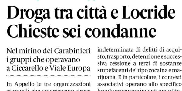 Rassegna stampa 25-01-2025 edizioni Calabria