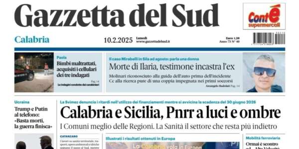 Rassegna stampa 10-02-2015 edizioni Calabria