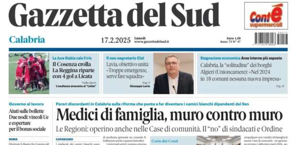 Rassegna stampa 17-02-2025 edizioni Calabria