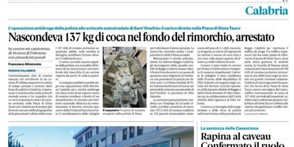 Rassegna stampa 21-02-2025 edizioni Calabria