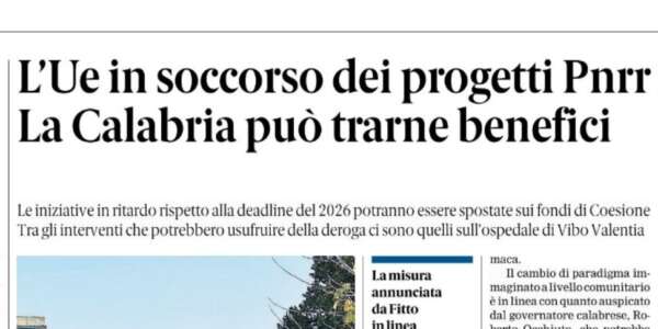 Rassegna stampa 03-04-2025 edizioni Calabria