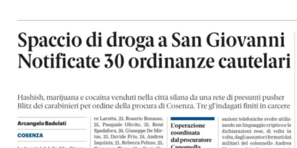 Rassegna stampa 25-04-2025 edizioni Calabria