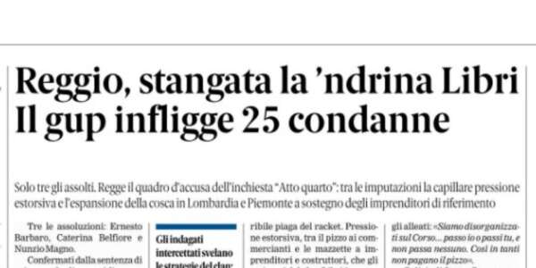 Rassegna stampa 18-04-2025 edizioni Calabria