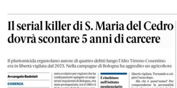 Rassegna stampa 16-04-2025 edizioni Calabria